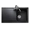 Rangemaster Amethyst 860 x 500mm Igneous Granite Ash 1.0 Bowl Inset Sink - AME860AS Profile Large I
