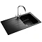 Rangemaster Amethyst 860 x 500mm Igneous Granite Ash 1.0 Bowl Inset Sink - AME860AS Large Image