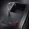 Rangemaster Andesite Ash Black 1.0 Bowl Igneous Granite Kitchen Sink Large Image