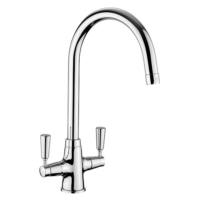 Rangemaster Aquaclassic 2 Chrome Kitchen Mixer Tap with Chrome Handles Large Image