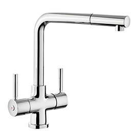 Rangemaster Aquadisc 5 Kitchen Mixer Tap with Pull Out Rinser Medium Image