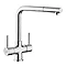 Rangemaster Aquadisc 5 Kitchen Mixer Tap with Pull Out Rinser Large Image