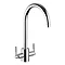 Rangemaster Aquatrend Dual Lever Kitchen Mixer Tap - Chrome Large Image