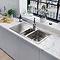 Rangemaster Arlington 1.5 Bowl Stainless Steel Kitchen Sink  Profile Large Image