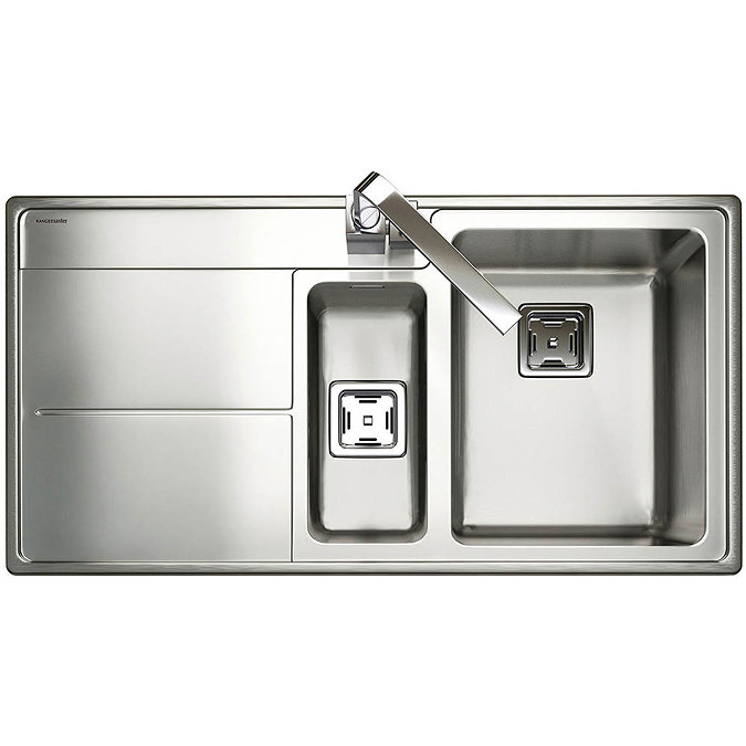 Rangemaster Arlington 1.5 Bowl Stainless Steel Kitchen Sink Large Image