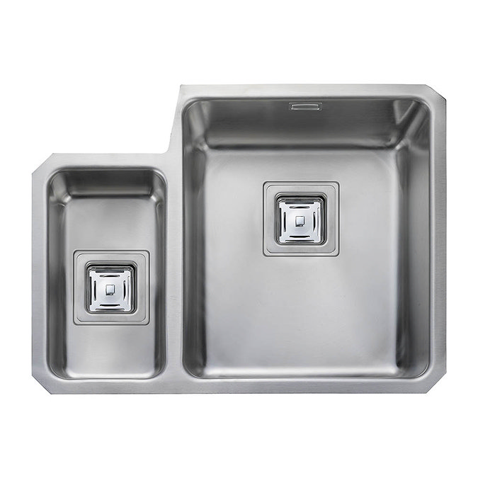 Rangemaster Atlantic Quad QUB3416 1.5 Bowl Stainless Steel Undermount Kitchen Sink 580 x 450mm Large