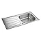 Rangemaster Baltimore 1.0 Bowl Stainless Steel Kitchen Sink  Profile Large Image