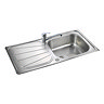 Rangemaster Baltimore 1.0 Bowl Stainless Steel Kitchen Sink Large Image