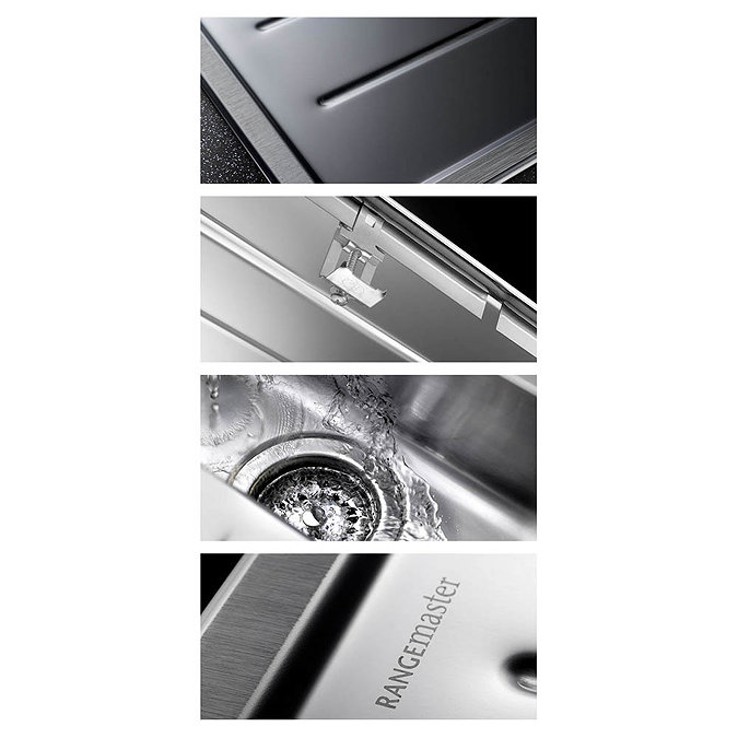 Rangemaster Baltimore Compact 1.0 Bowl Stainless Steel Kitchen Sink Profile Large Image