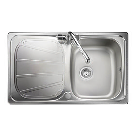 Rangemaster Baltimore Compact 1.0 Bowl Stainless Steel Kitchen Sink Large Image