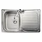 Rangemaster Compact 800 x 508mm Stainless Steel 1 Bowl Kitchen Sink - LR8001	 Large Image