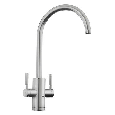 Rangemaster Geo Trend 4-in-1 Instant Boiling Hot Water Tap - Brushed Finish  Profile Large Image
