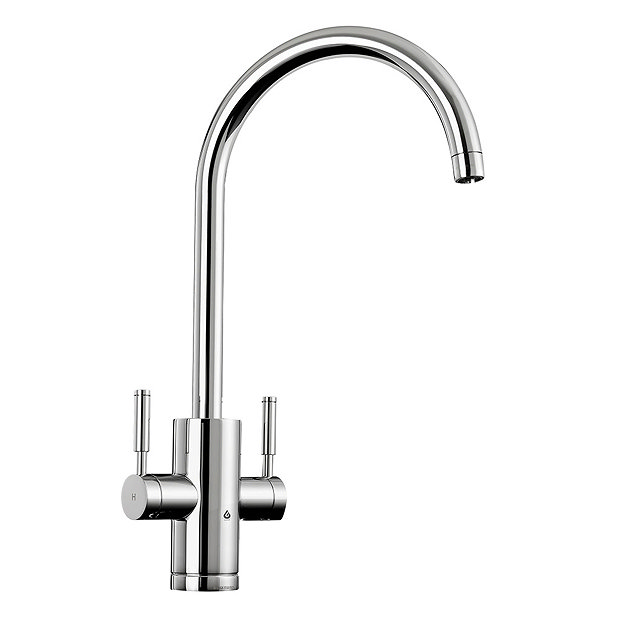 Rangemaster Geo Trend 4-in-1 Instant Boiling Hot Water Tap - Chrome  Profile Large Image