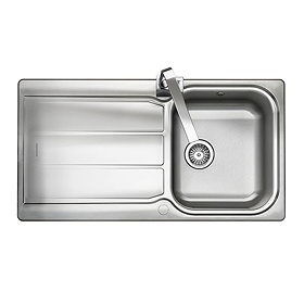 Rangemaster Glendale 1.0 Bowl Stainless Steel Kitchen Sink Large Image