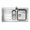 Rangemaster Glendale 1.5 Bowl Stainless Steel Kitchen Sink  Profile Large Image