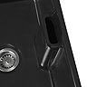 Rangemaster Grange Belfast Matt Black Ceramic Kitchen Sink inc. Basket Strainer Waste  In Bathroom L
