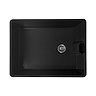Rangemaster Grange Belfast Matt Black Ceramic Kitchen Sink inc. Basket Strainer Waste  Newest Large 