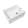 Rangemaster Grange Belfast White Ceramic Kitchen Sink inc. Basket Strainer Waste  additional Large I