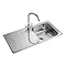 Rangemaster Houston 1.0 Bowl Stainless Steel Kitchen Sink Large Image