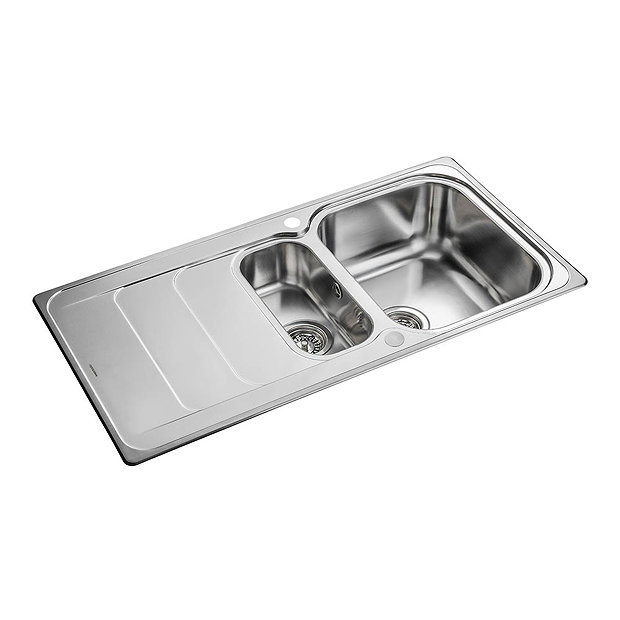 Rangemaster Houston 1.5 Bowl Stainless Steel Kitchen Sink