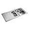 Rangemaster Houston 1.5 Bowl Stainless Steel Kitchen Sink  Profile Large Image