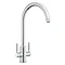 Rangemaster Intense Chrome Dual Lever Kitchen Tap - TID1CM Large Image