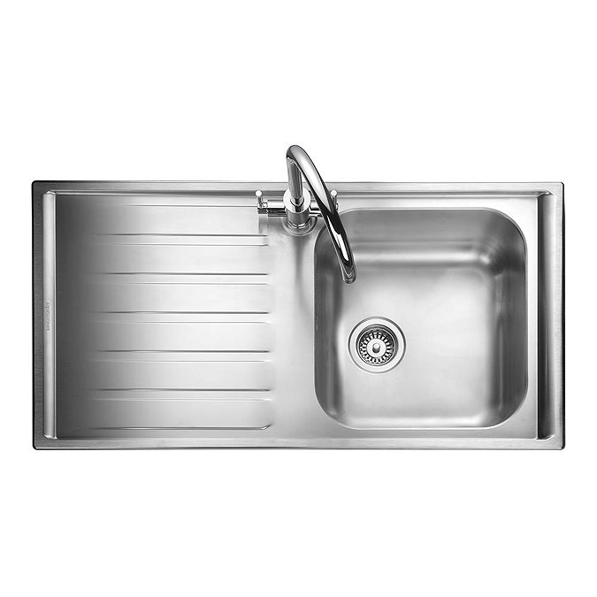 Rangemaster Manhattan 1.0 Bowl Stainless Steel Kitchen Sink Large Image