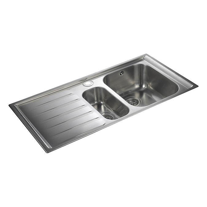 Rangemaster Manhattan 1.5 Bowl Stainless Steel Kitchen Sink  Feature Large Image