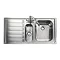 Rangemaster Manhattan 1.5 Bowl Stainless Steel Kitchen Sink - Left Hand Large Image