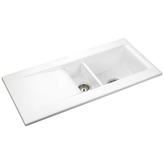 Rangemaster Nevada 1.5 Bowl Ceramic Kitchen Sink Feature Large Image