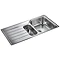 Rangemaster Oakland 1.5 Bowl Stainless Steel Kitchen Sink  Profile Large Image