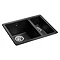 Rangemaster Paragon Ash Black 1.5 Bowl Igneous Granite Sink Large Image