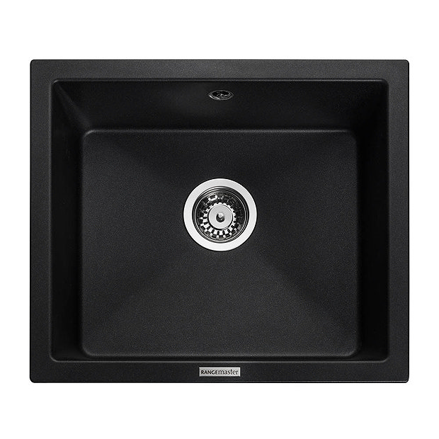 Rangemaster Paragon Undermount Ash Black 1.0 Bowl Igneous Granite