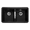 Rangemaster Paragon Undermount Ash Black 2.0 Bowl Igneous Granite Kitchen Sink Profile Large Image