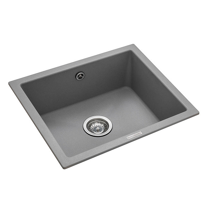 Rangemaster Paragon Undermount Croma Grey 1.0 Bowl Igneous Granite Kitchen Sink Large Image