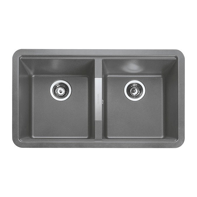 Rangemaster Paragon Undermount Croma Grey 2.0 Bowl Igneous Granite Kitchen Sink  Profile Large Image