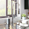 Rangemaster Pro Spray Kitchen Mixer Tap with Pull Out Rinser  Profile Large Image