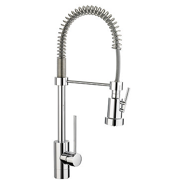 Rangemaster Pro Spray Kitchen Mixer Tap with Pull Out Rinser  Profile Large Image