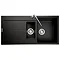 Rangemaster Scoria 1000 x 500mm Igneous Granite Ash 1.5 Bowl Inset Sink - SCO1052AS Profile Large I