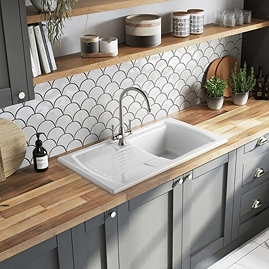 Rangemaster Tenby Single Bowl Fire Clay Ceramic Sink
