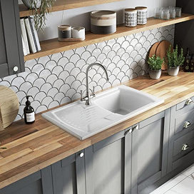 Rangemaster Tenby Single Bowl Fire Clay Ceramic Sink