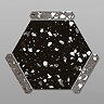 Ravenna Hexagon Black Terrazzo Effect Tiles - 220 x 250mm