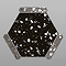 Ravenna Hexagon Black Terrazzo Effect Tiles - 220 x 250mm