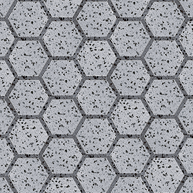 Ravenna Hexagon Grey Terrazzo Effect Tiles - 220 x 250mm