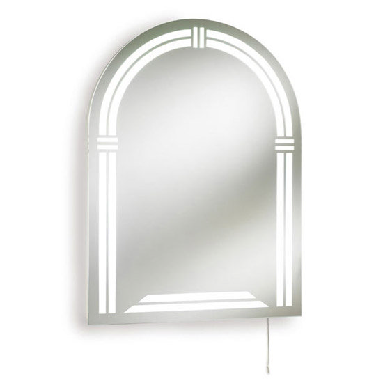 Ultra Reflex Arched Backlit Bathroom Mirror - LQ304 Large Image