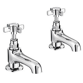 Regent Chrome Traditional Bath Taps Large Image