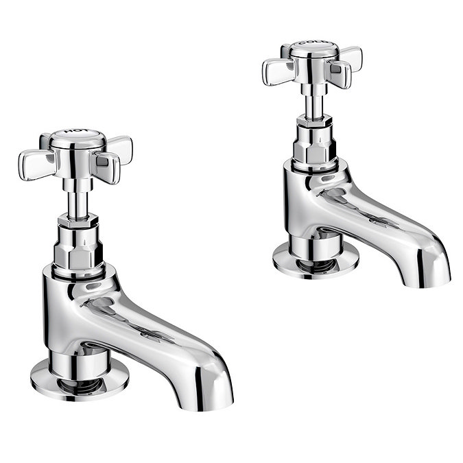 Regent Chrome Traditional Bath Taps Large Image