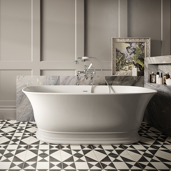Regent Traditional Freestanding Bath Shower Mixer - Chrome