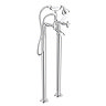 Regent Traditional Freestanding Bath Shower Mixer - Chrome Large Image