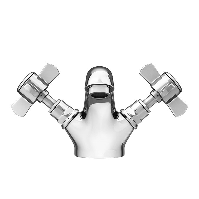 Regent Traditional Mono Basin Mixer with Waste - Chrome Standard Large Image